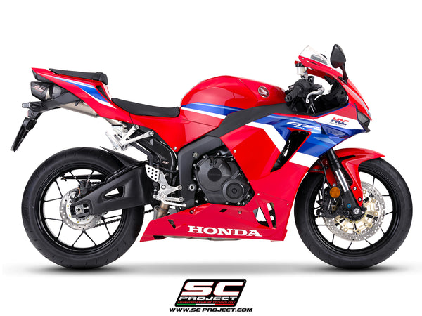 Honda CBR600RR with SC-Project SC-RR titanium exhaust, side view