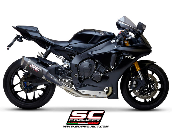 Picture of SC1-R titanium exhaust (250 mm), with de-cat link pipe
