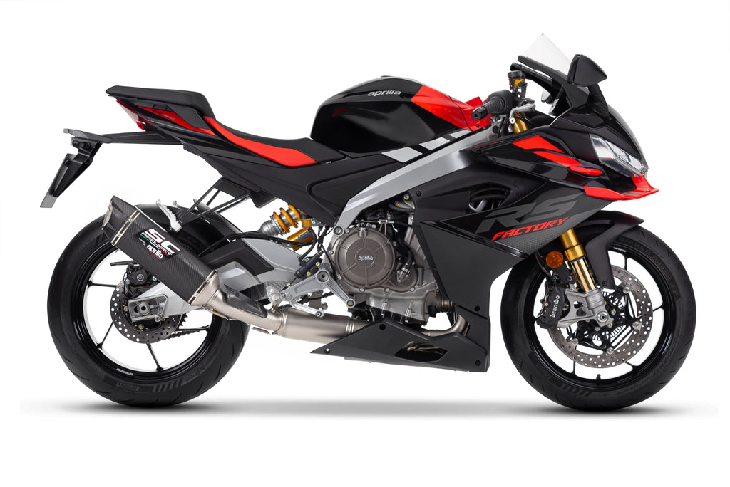 Picture of 2-1 stainless steel full exhaust system, with SC1-X carbon fibre exhaust 