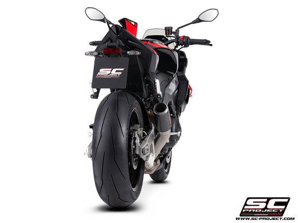 Picture of CR-T carbon fibre exhaust, high mount