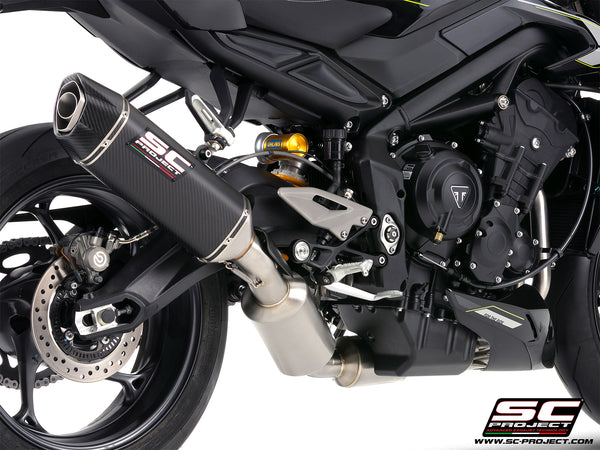 Picture of 3-1 stainless steel full exhaust system, with SC1-X carbon fibre exhaust