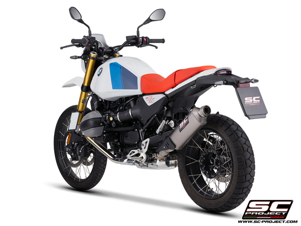 BMW R 12 G/S with SC-Project Rally Raid titanium exhaust, rear view