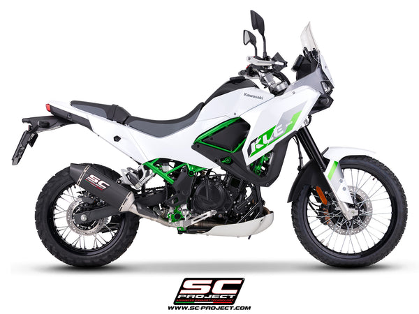 Kawasaki KLE 500 with SC-Project MX carbon fibre exhaust, side view