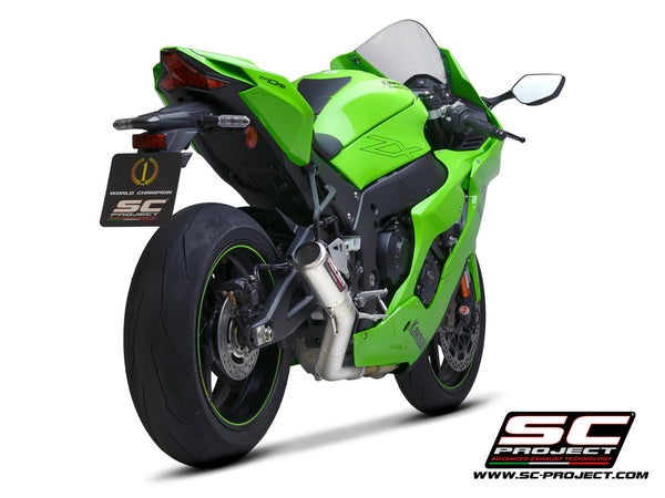Picture of CR-T titanium exhaust, with de-cat link pipe