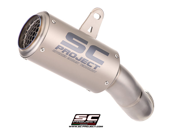 Kawasaki Ninja 1100SX with SC-Project CR-T titanium exhaust, silencer detail view
