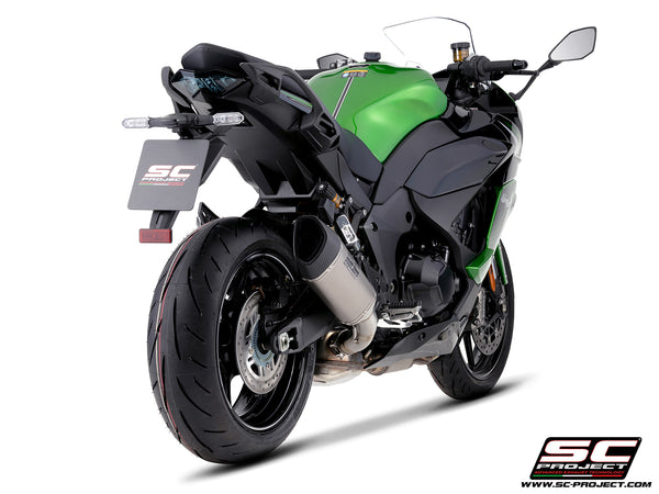 Kawasaki Ninja 1100SX with SC-Project SC1R titanium exhaust, rear view