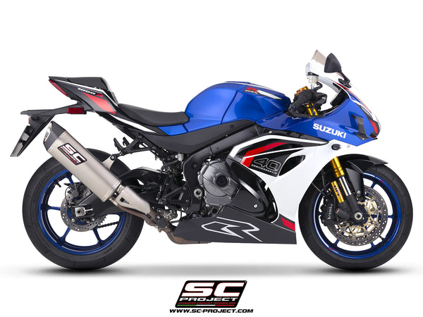 Suzuki GSX-R1000R with SC-Project SC1-R GT titanium exhaust, side view