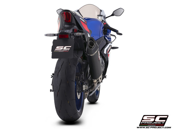 Suzuki GSX-R1000R with SC-Project SC1-R GT carbon fibre exhaust, back view