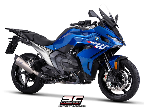 BMW R 1300 RS with SC-Project SC1-R titanium exhaust, 3/4 front view