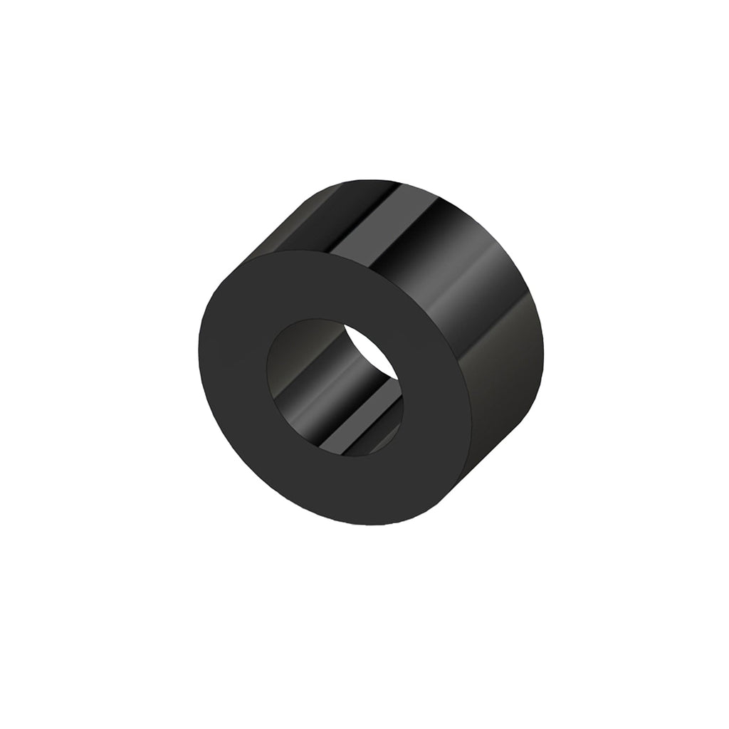 Spacer, Alum, unthreaded, (1/2 OD x 1/4 ID x 1/4 thick) BLACK - Woodcraft Technologies