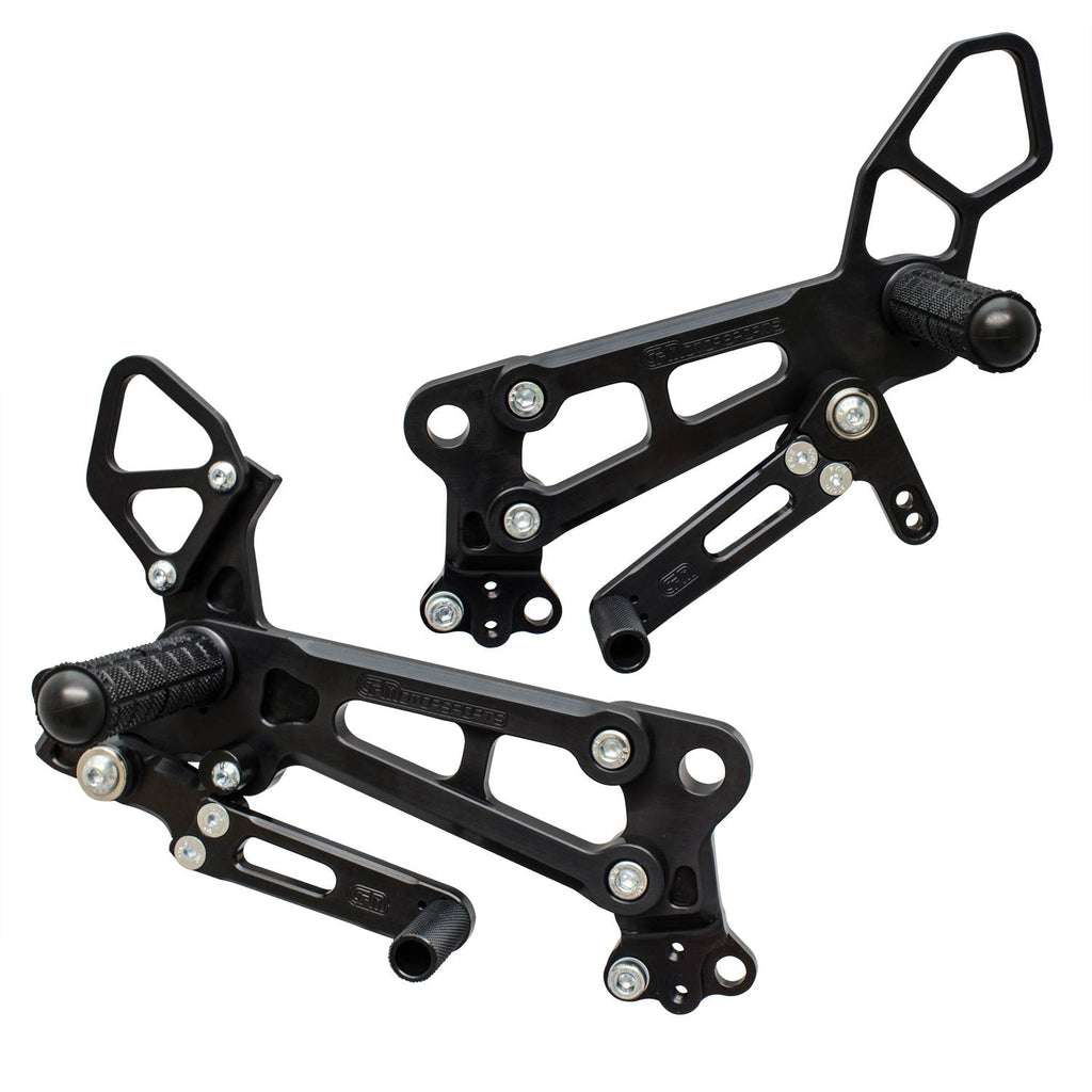 Woodcraft 05-0738B KTM RC390 (Race Only) Complete Rearset Kit w/ Pedals - STD/GP Shift