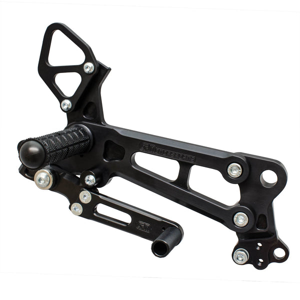 Woodcraft 05-0738B KTM RC390 (Race Only) Complete Rearset Kit w/ Pedals - STD/GP Shift