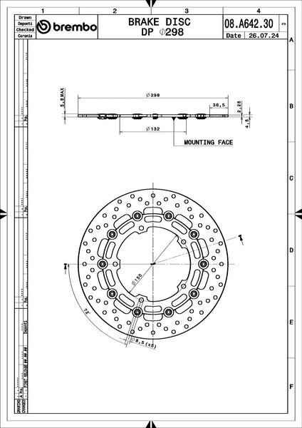 BREMBO 08A64230 product packaging