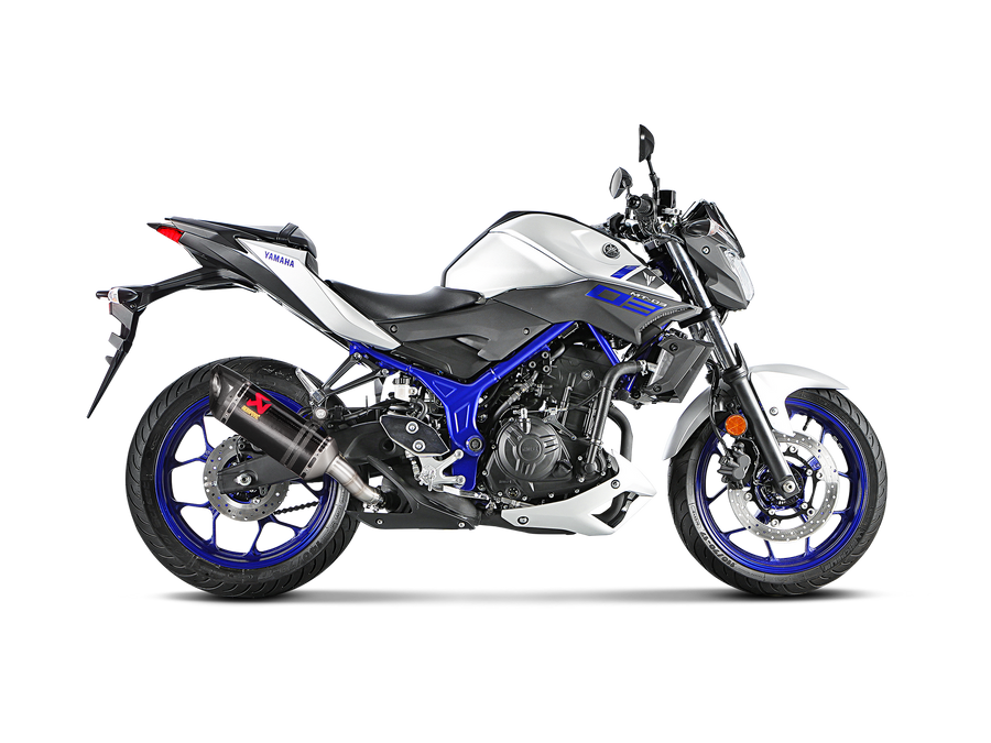 AKRAPOVIC Yamaha MT-03 / R3 / YZF-R25 2016-2019, 2020-2021, 2015-2018, 2019-2021, 2014-2021 Slip-On Line (Carbon) S-Y2SO16-HAPC/1