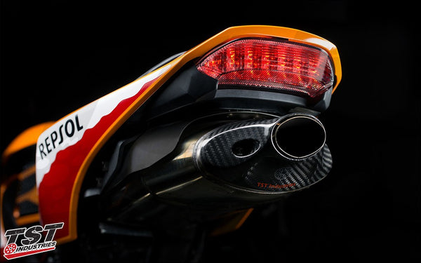 TST Carbon Fiber Exhaust Tip for Honda CBR600RR 2013+