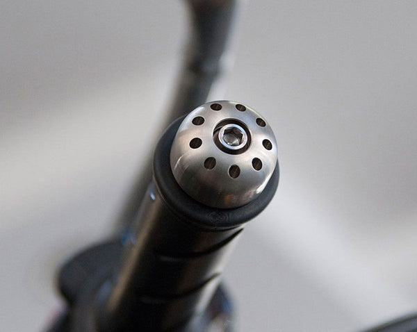MOTOCORSE titanium handlebar counterweights kit
