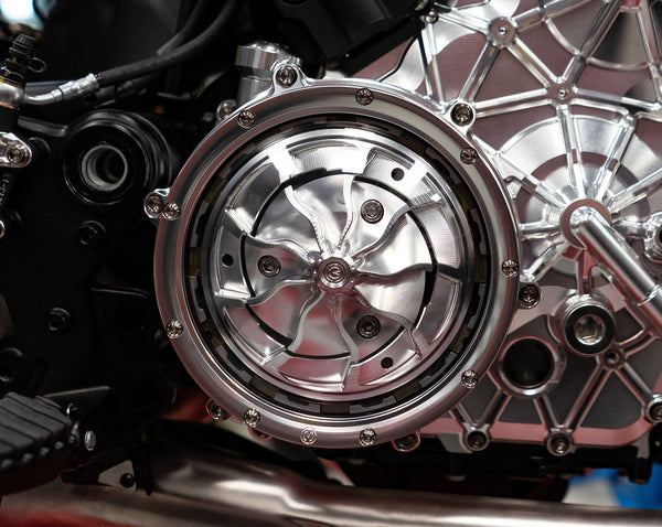 MOTOCORSE aluminium oil clutch window frame Ducati V4