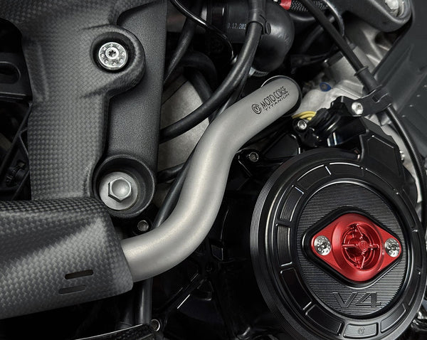 MOTOCORSE titanium radiator pump water pipe kit Ducati V4