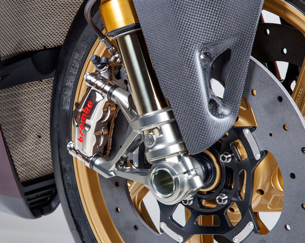 MOTOCORSE Ohlins Front Forks 100mm SBK Style Caliper Radial Mounts | 102130145