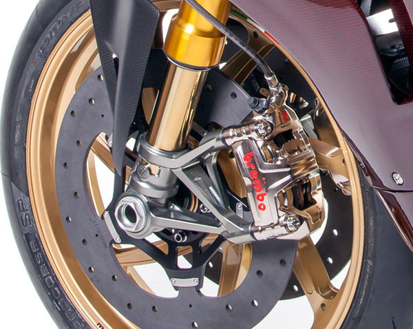 MOTOCORSE Ohlins Front Forks 100mm SBK Style Caliper Radial Mounts | 102130145