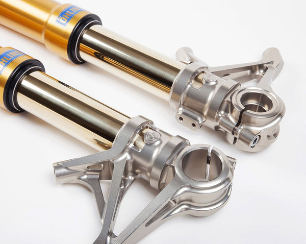 MOTOCORSE Ohlins Front Forks 100mm SBK Style Caliper Radial Mounts | 102130145