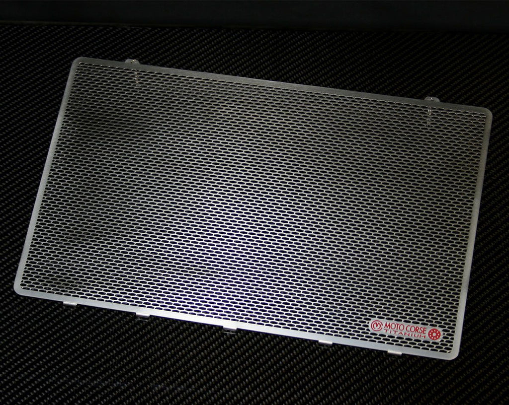 MOTOCORSE titanium water radiator protection Ducati 848 1098 1198
