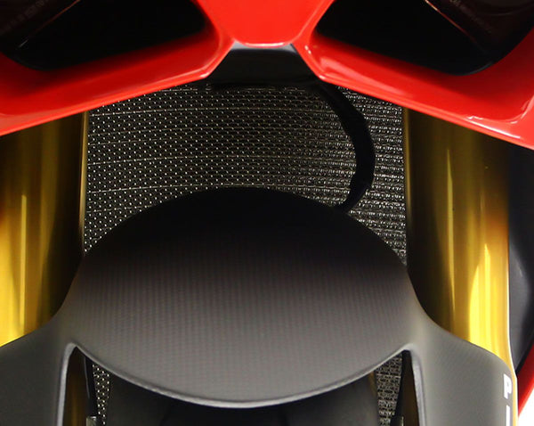 MOTOCORSE Titanium water radiator protection screen - Ducati Panigale V4 (2018-2024) / Streetfighter V4 (2020-2024)