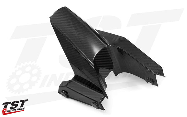 TST Twill Carbon Fiber Rear Tire Hugger & Chain Guard for Honda Grom 2014-2020