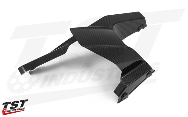 TST Twill Carbon Fiber Rear Tire Hugger & Chain Guard for Honda Grom 2014-2020