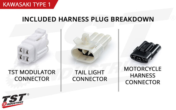 TST Brake Light Modulator for Kawasaki OEM Tail Lights