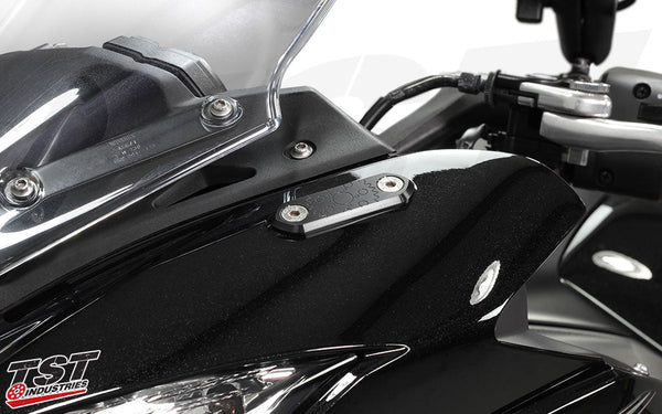 TST Mirror Block Off Plates for Select Kawasaki Ninja Motorcycles