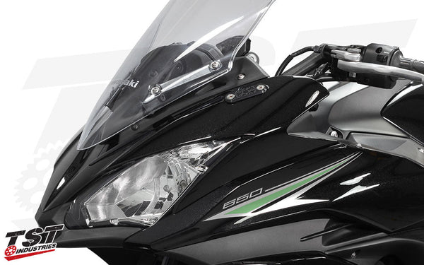TST Mirror Block Off Plates for Select Kawasaki Ninja Motorcycles