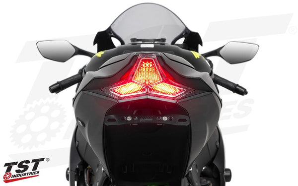TST Programmable and Sequential LED Integrated Tail Light for Kawasaki ZX6R 2019+