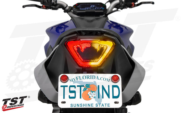 TST Programmable and Sequential LED Integrated Tail Light for Yamaha MT-07 2021-2024