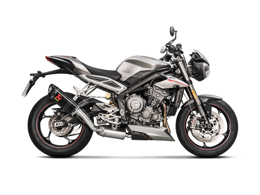 AKRAPOVIC Triumph Street Triple / Daytona 765 S / R / RS 2020-2022 Slip-On Line (Carbon) S-T7SO3-APC