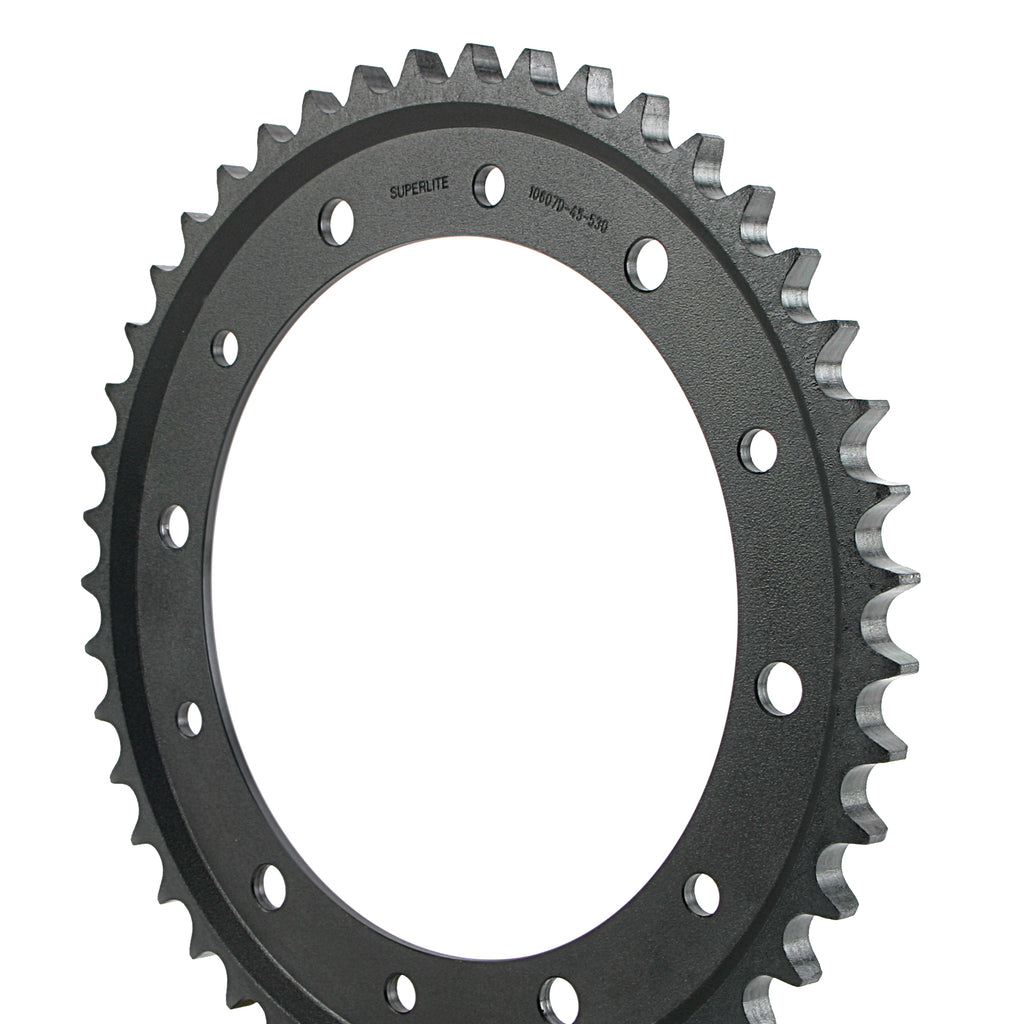 Superlite 520 Conversion - RS Series Black Steel Rear Honda Race Sprocket - SKU# 10607X