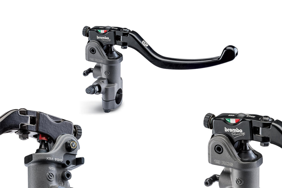 CNC RACING | RADIAL BRAKE MASTER CYLINDER BREMBO 19RCS FOLD-UP LEVER 18-20 RATIO