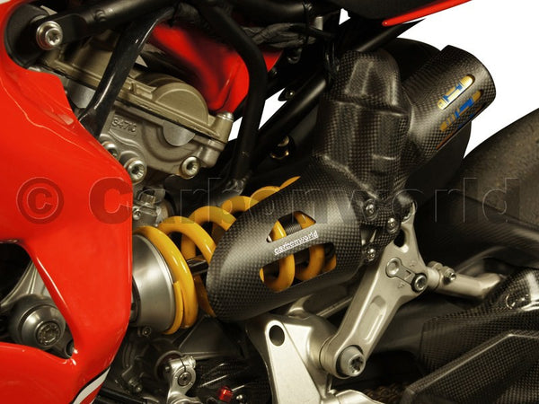 shock absorber guard corse carbon mat for Ducati Panigale V2 Bayliss image 6