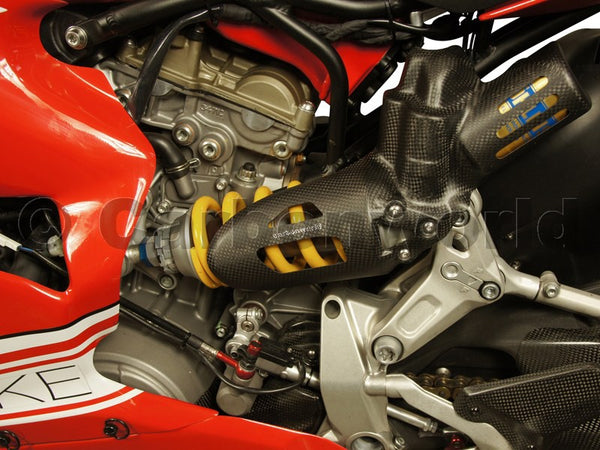 shock absorber guard corse carbon mat for Ducati Panigale V2 Bayliss image 2