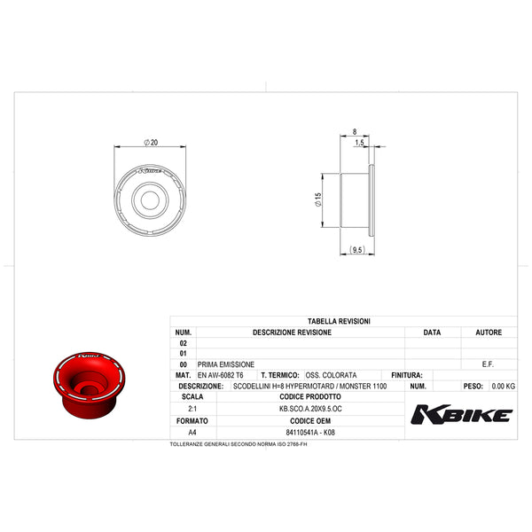 KBIKE Kit caps Hypermotard / Monster 1100 K08
