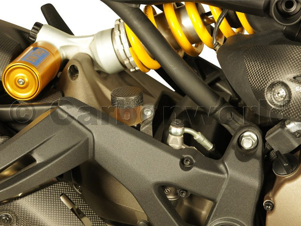 brake fluid container cover carbon small Ducati image 6