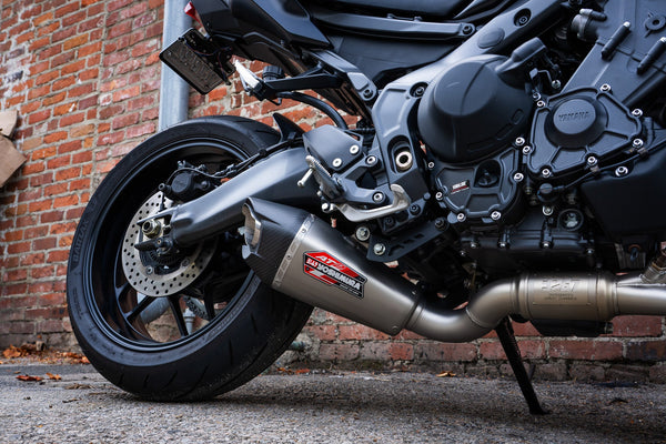 MT-09 21-26 / XSR 900 22-25 Speed AT2 Stainless Full Exhaust, w/ Stainless Muffler
