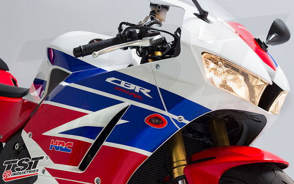 TST LED HALO-1 Flushmount Turn Signals for Honda CBR600RR 2013+