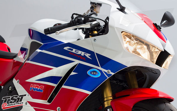 TST LED HALO-1 Flushmount Turn Signals for Honda CBR600RR 2013+