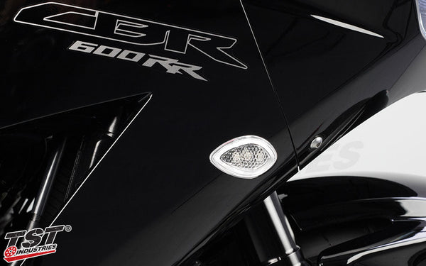 TST LED HALO-1 Flushmount Turn Signals for Honda CBR600RR 2013+