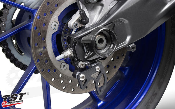 TST Spooled Captive Chain Adjusters for Yamaha YZF-R7 2022-2025