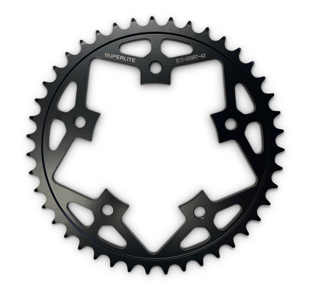 Superlite 520 Conversion - RST Series Black Steel Rear BMW Race Sprocket - SKU# 164601RST