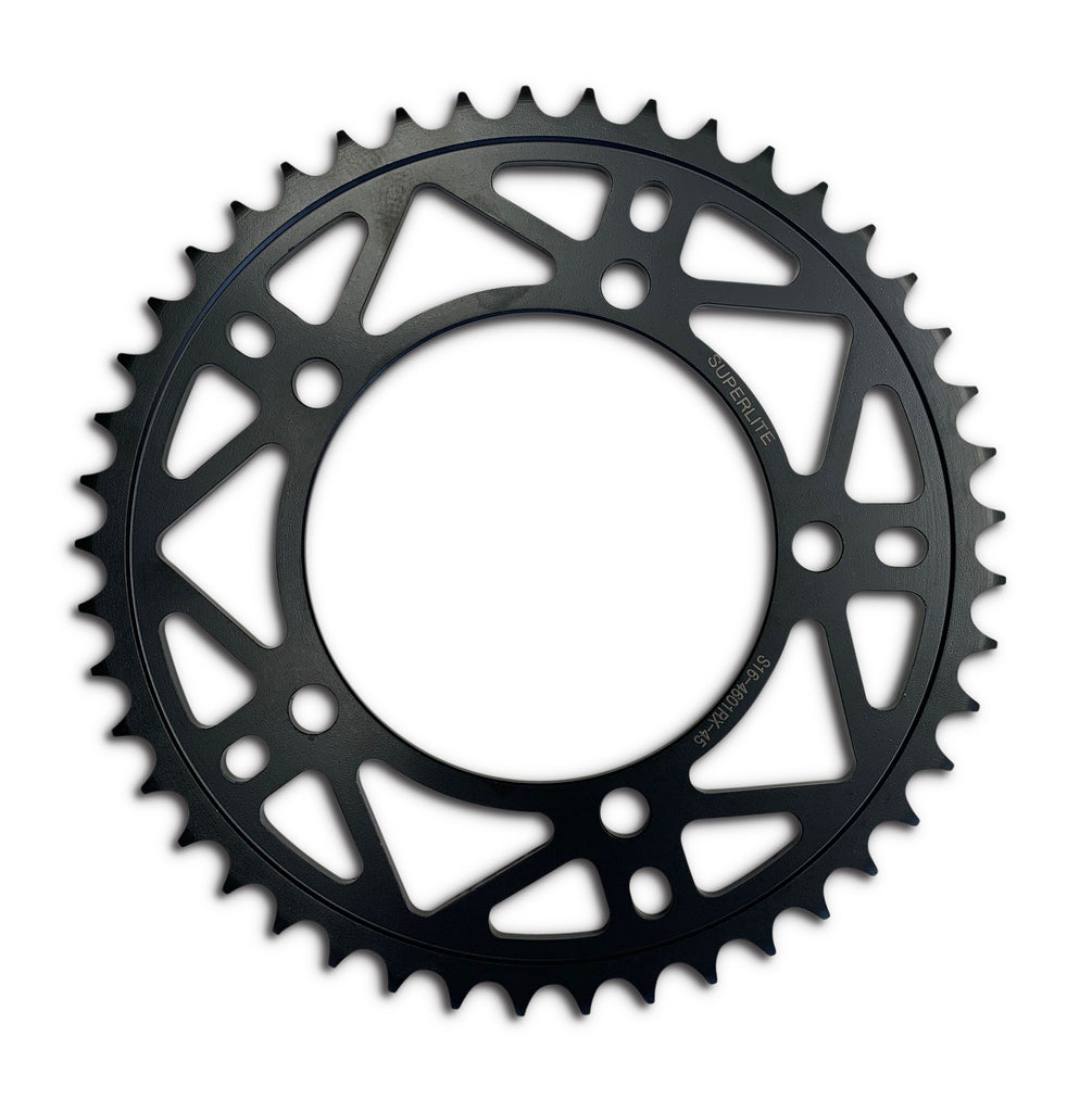 Superlite 520 Conversion - RSX-R Series Black Hard Anodized Alloy Rear BMW Race Sprocket - SKU# 165601RX