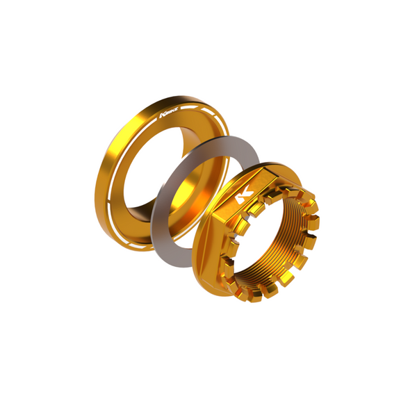 KBIKE Rear wheel nut with conical spacer M38x1.5 DCM38X1,5