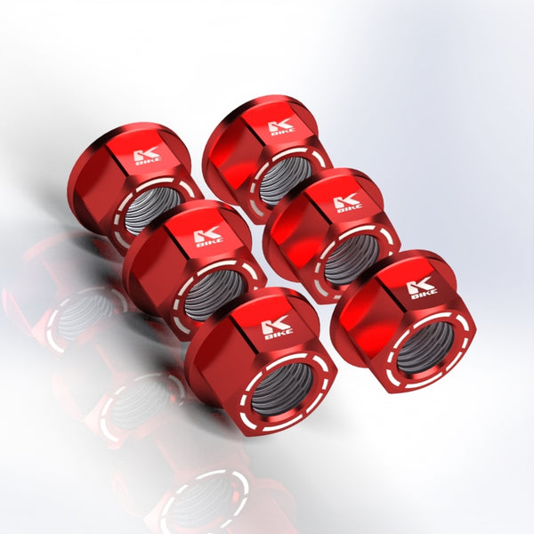 KBIKE Kit 6 nuts M10x1 KB12